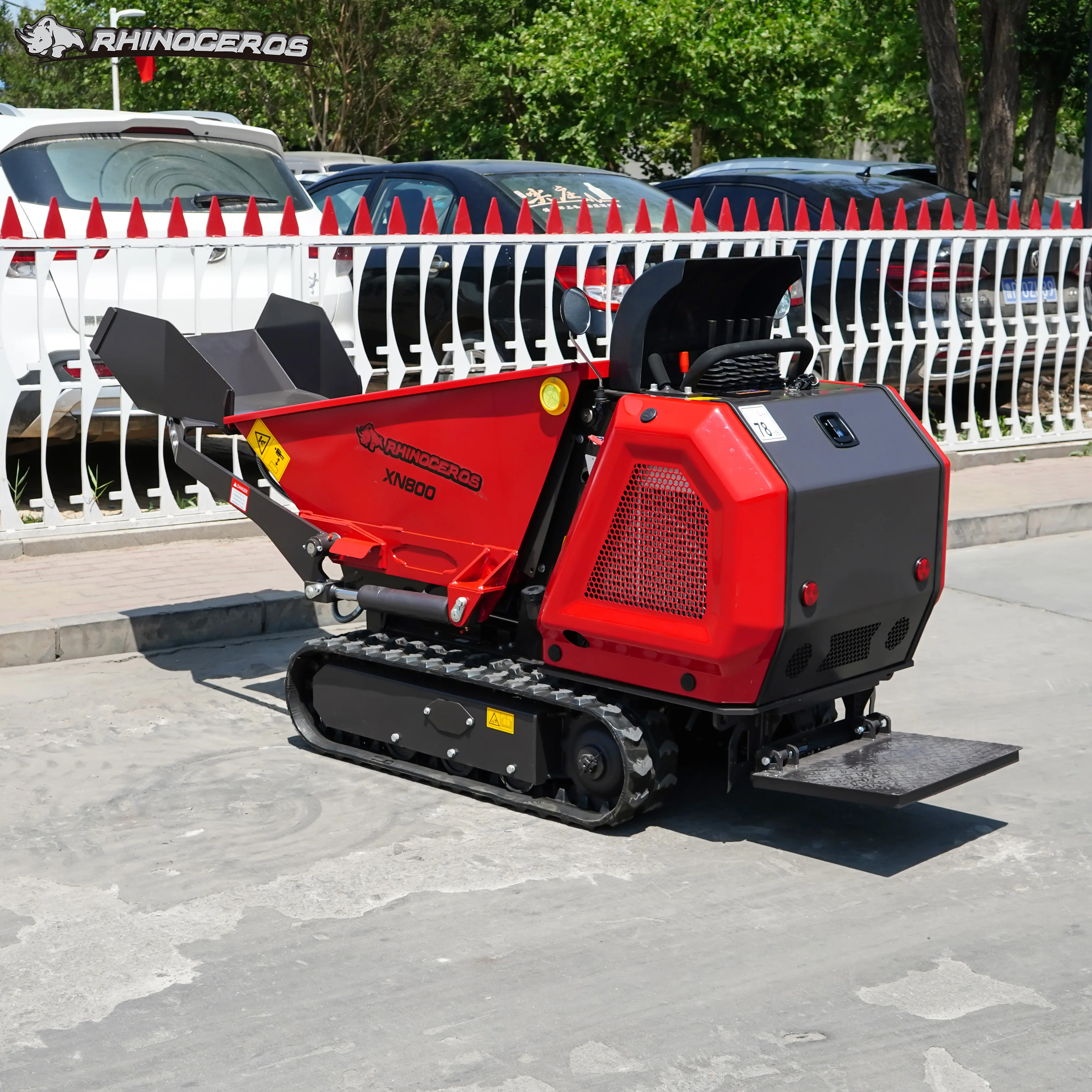 Free shipping Mini Crawler Dumper Multifunctional Tracked MINI Dumper 800KG mini transporter Dump Truck For Construction