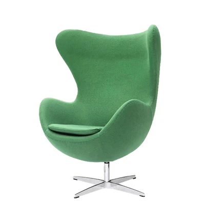 Modern egg shaped chair as swing chair color grey egg chair