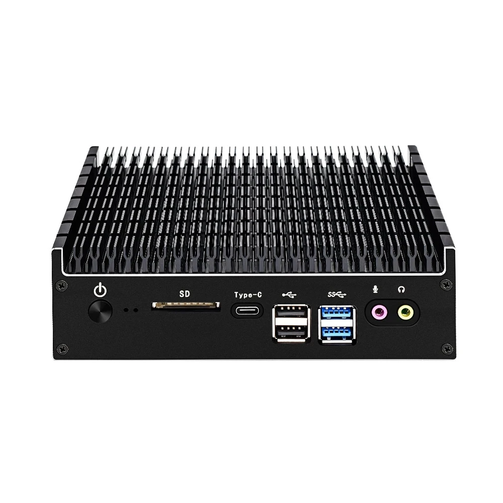 Topton New Fanless Mini pc Inte-l 4 Cores 8 Threads i7 10510U Processor(up to 4.9Ghz) Portable Compact Computer Win10 Pro