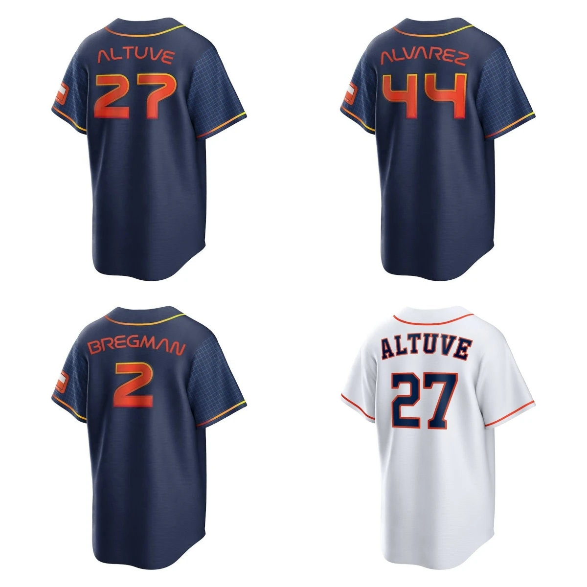 2024 новая сшитая бейсбольная майка Space City Connect Houston Astro #27 Jose Altuve #44 Yordan Alvarez Топ Джерси с вышивкой