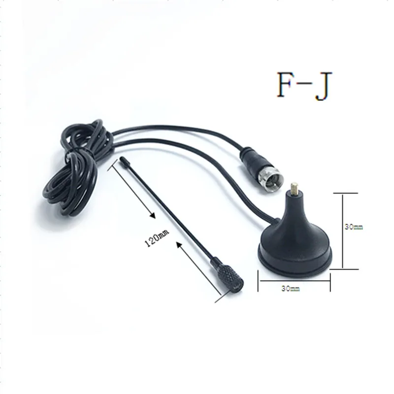 High gain magnetic antenna 3dBi with 2M/Customized cable antenna F/IEC/customized TV antenna