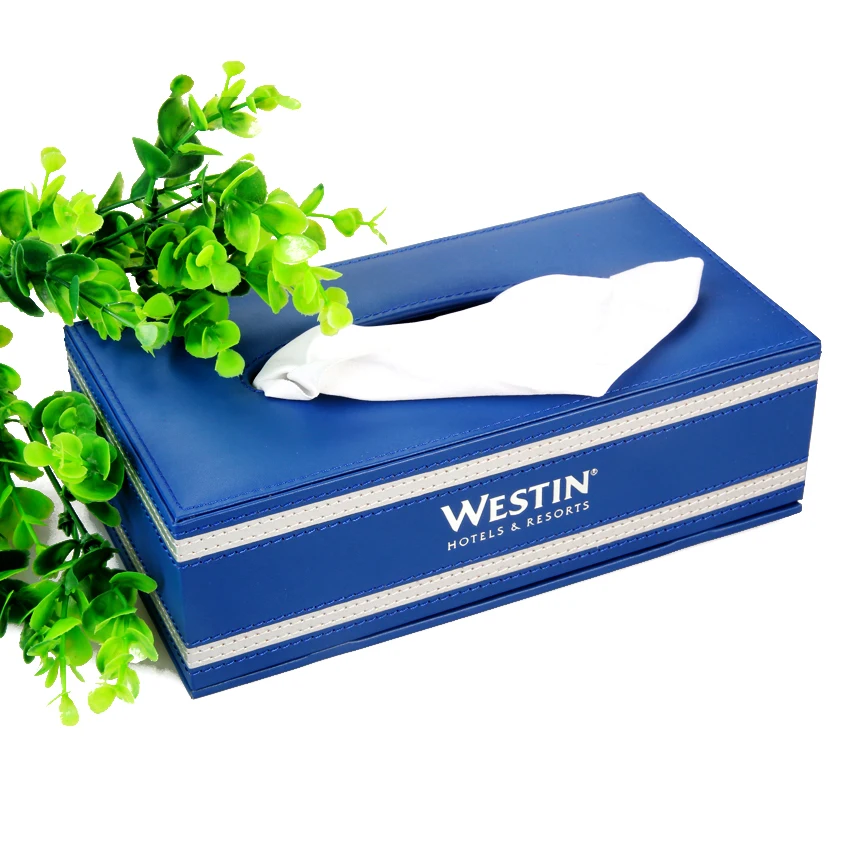 Luxury Custom Logo hotel product high quality hotel supply guest room set of leather hotel cases