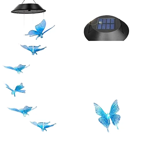 Цветной свет Солнечная бабочка ветер колокольчик Сад орнамент