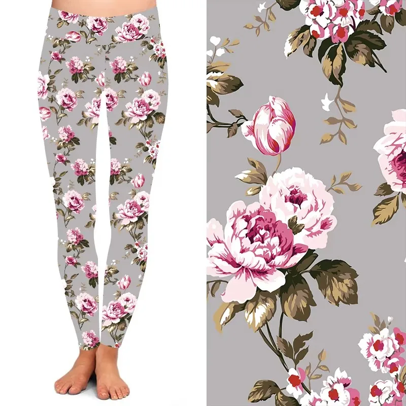 Dropshipping Custom Hot sale  quality high waist butter soft skeleton bone abstract dinosaur leggings