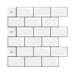 new design 2021primer handmade white brick for kitchen tiles 3-d child floor vinyl peel and stick wallpaper