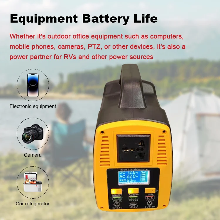 Camping Household Portable Solar Generator 220V 300 Watt Power Station
