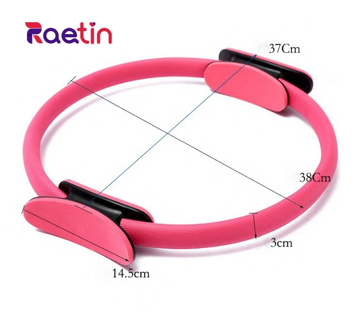Customized pink power workout stretch exercises equipment body stretch exercise yoga pilates ring