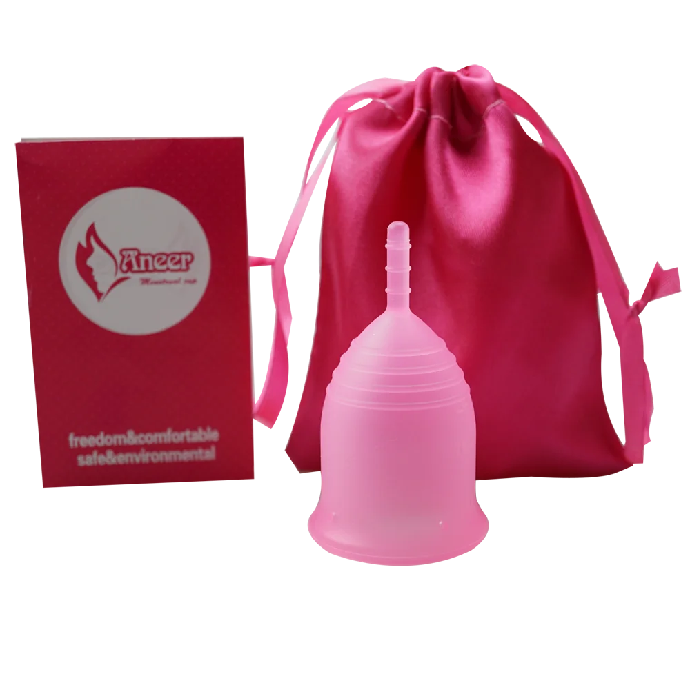 Wholesale aneer menstrual cup medical grade silicone menstruation cup