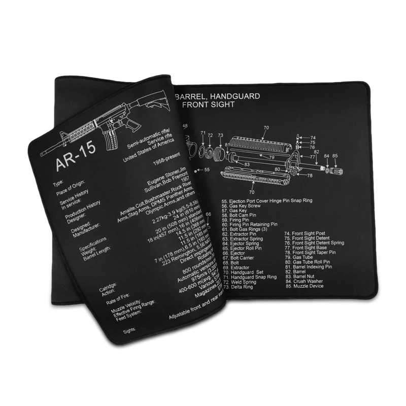 Cheap Factory Price Pistol Mouse Pad Ar15 Cleaning Baking For Kitchen Gun Mat