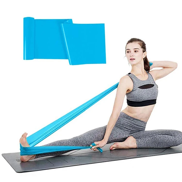 Custom Colorful Bande De Resistance Fitness Loop Exercise Blue Latex Power Non Slip Elastique Band