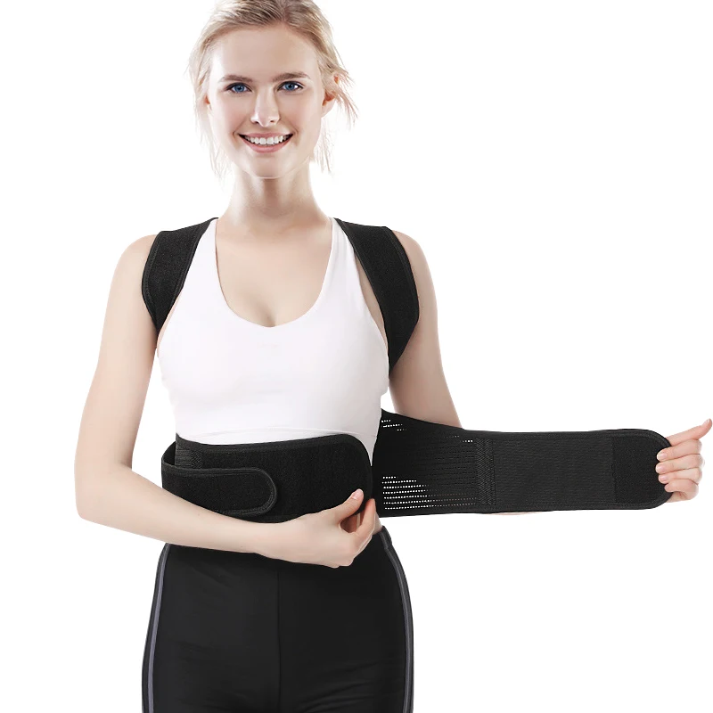 back support belt straightener brace posture adjustable back shoulder smart posture corrector de espalda postura belt