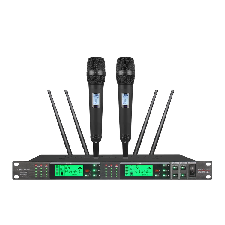Профессиональный uhf беспроводной микрофон pll система истинного разнесения