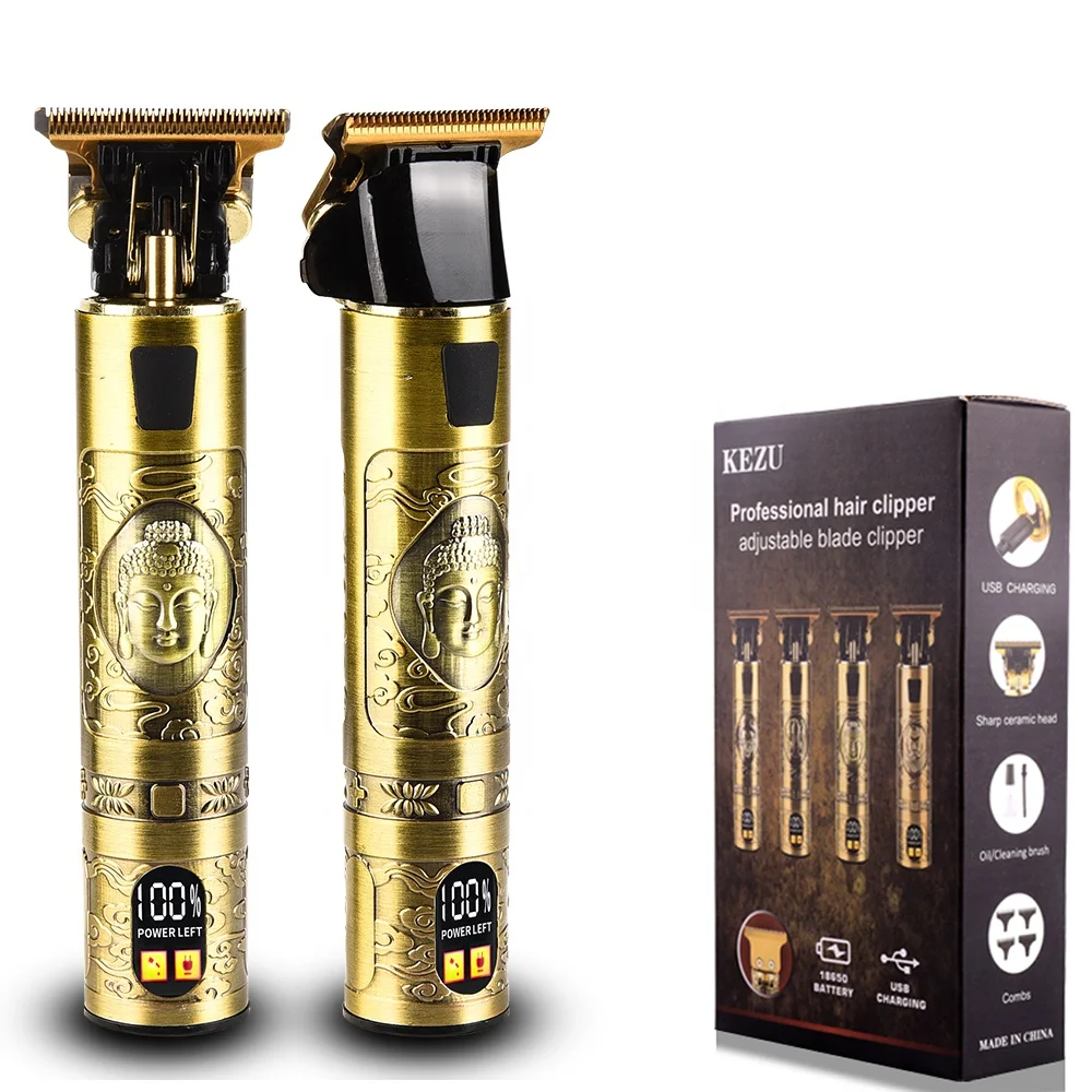 New hot hair clipper selling high quality LCD power supply display electric cordless barber professional barber pusher