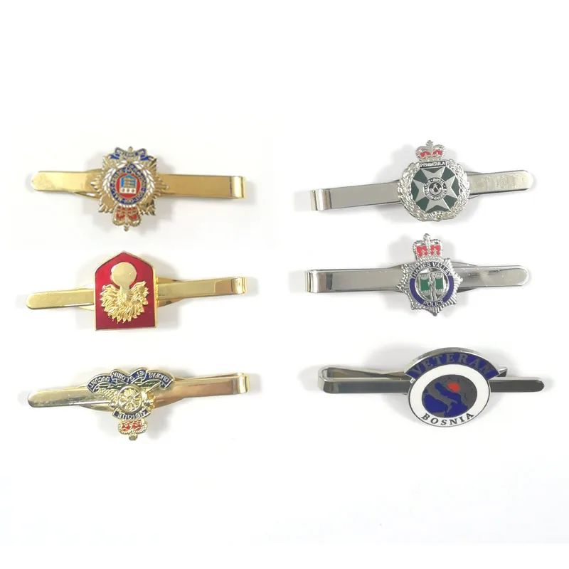 Personalized Custom Made Metal Tie Clips Supplier Clip On Tie Bar For Men
