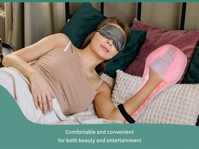 NEWEDERMO OEM Hot Sale Silicone LED Light Therapy PDT Hand Mask LED Face Mask Skin Care Device