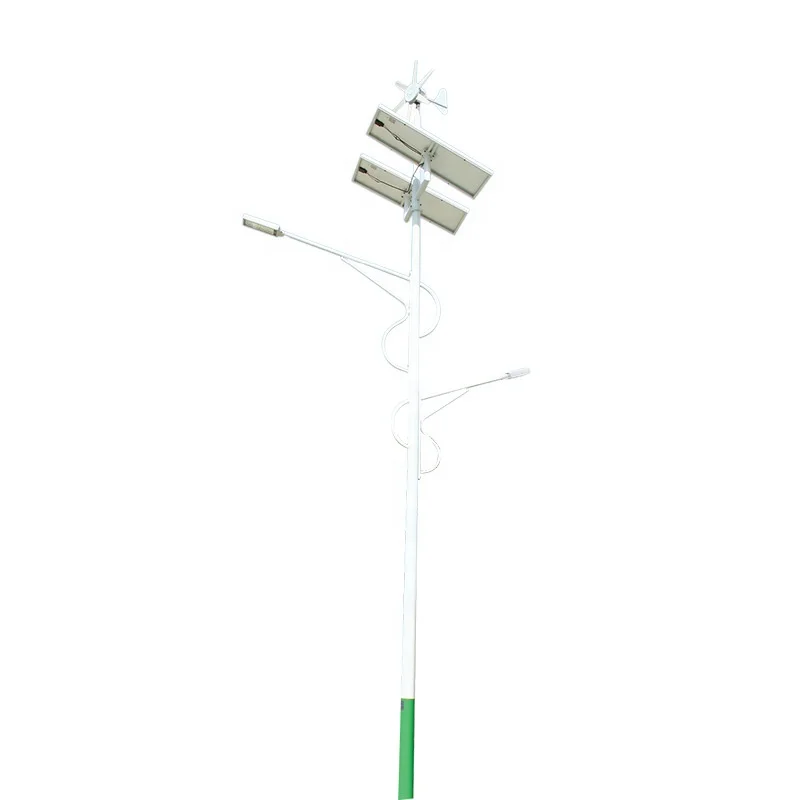Hepu Sufficient Power 12 Hours Full Bright Wind Solar Hybrid Street Light, All in One Solar LED Street Light 40 Watt Lamp Solar