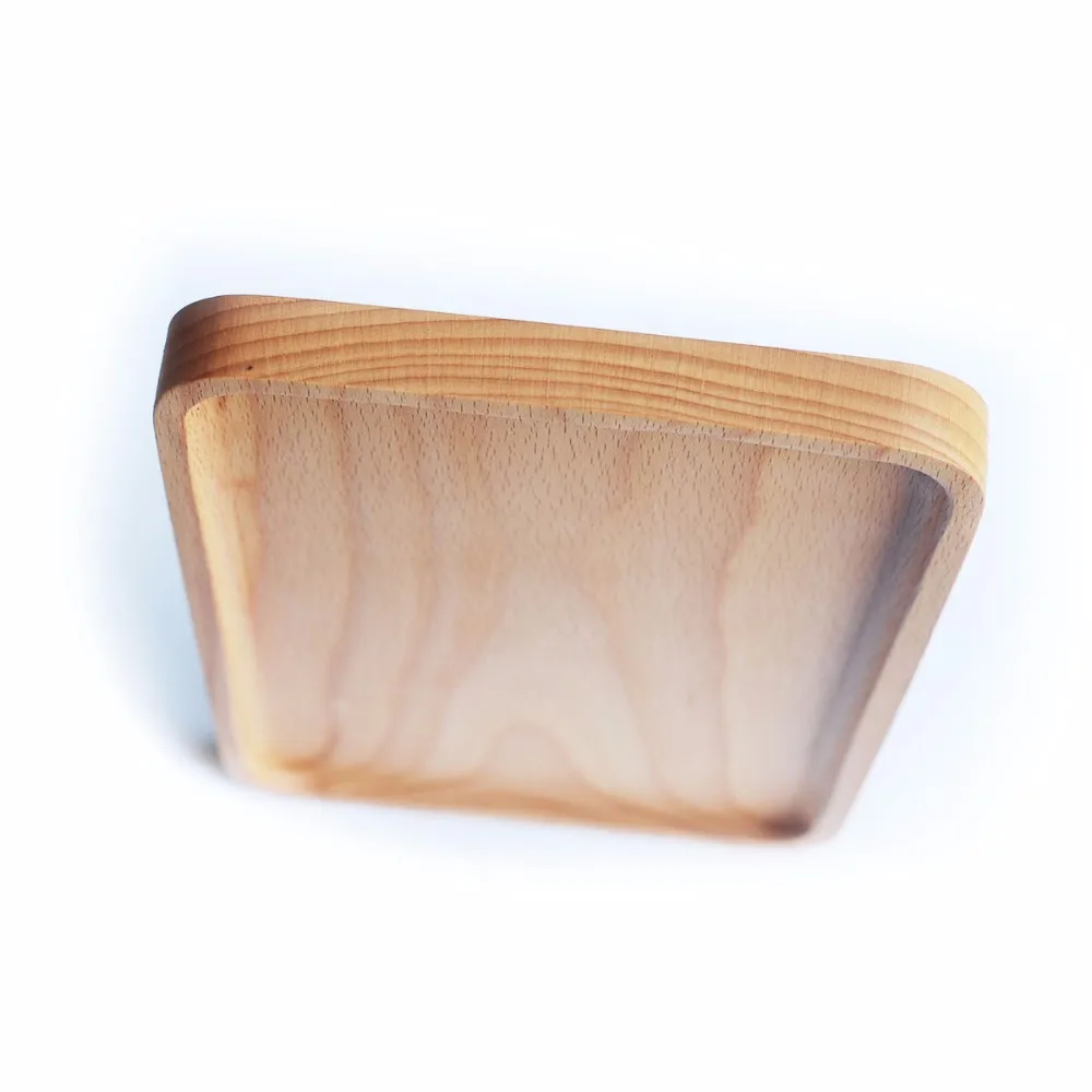 Acacia Custom Log Pallets Plate Board Serving Tray Bread Food Dry Fruit Wood Drink Coffee Wood Wooden Tray Rectangle ZF8001-01