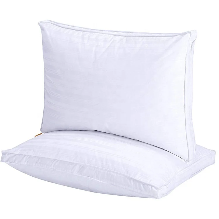 Cheap Price Five Star white Goose Down Pillow Hilton Hotel Pillow stereo pillow