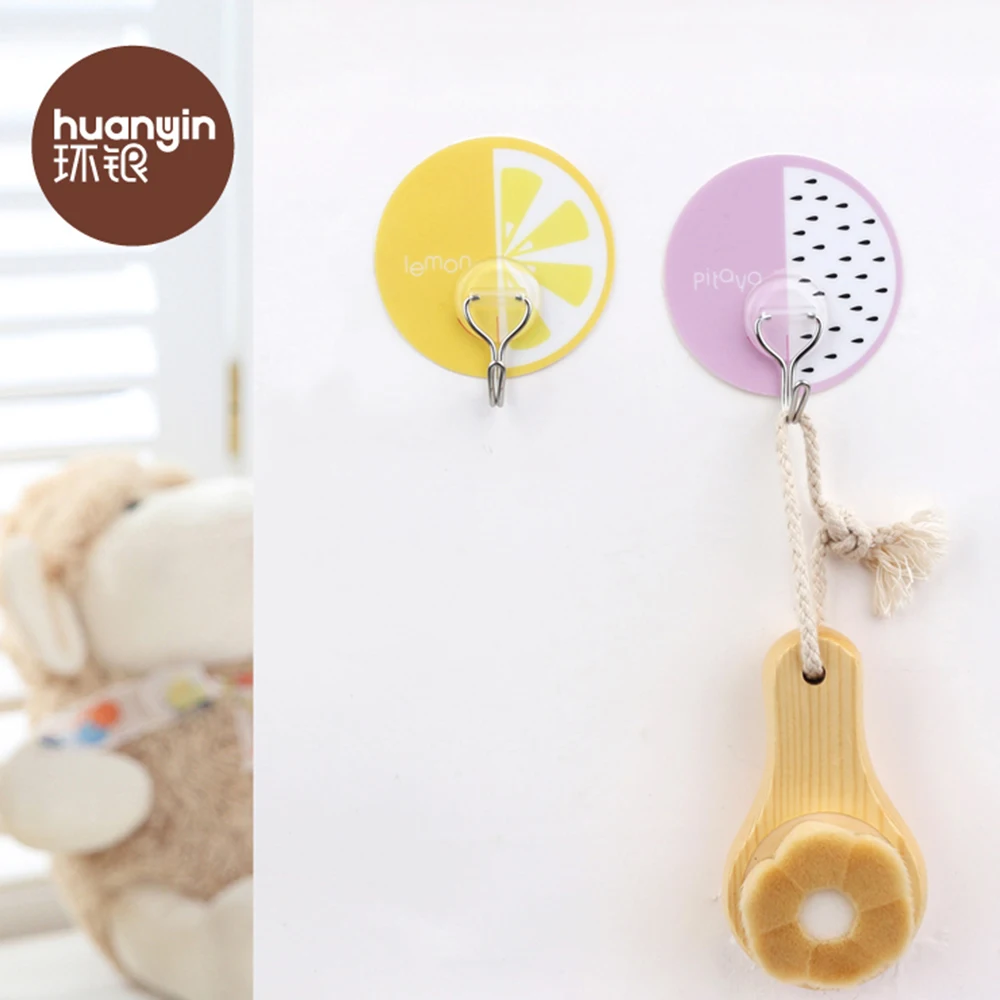 Classic cartoon plastic round fruit bag plastic back door hook