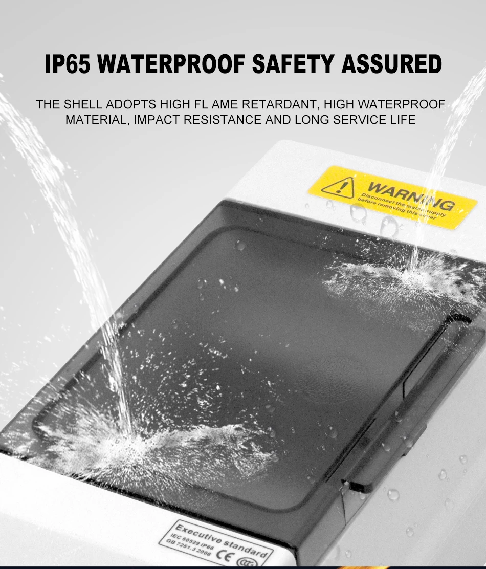 Мордей для домашнего использования IP65 водонепроницаемый корпус электрический распределительный ящик ABS материал 4-Way 8-Way низковольтная система питания MCB коробка