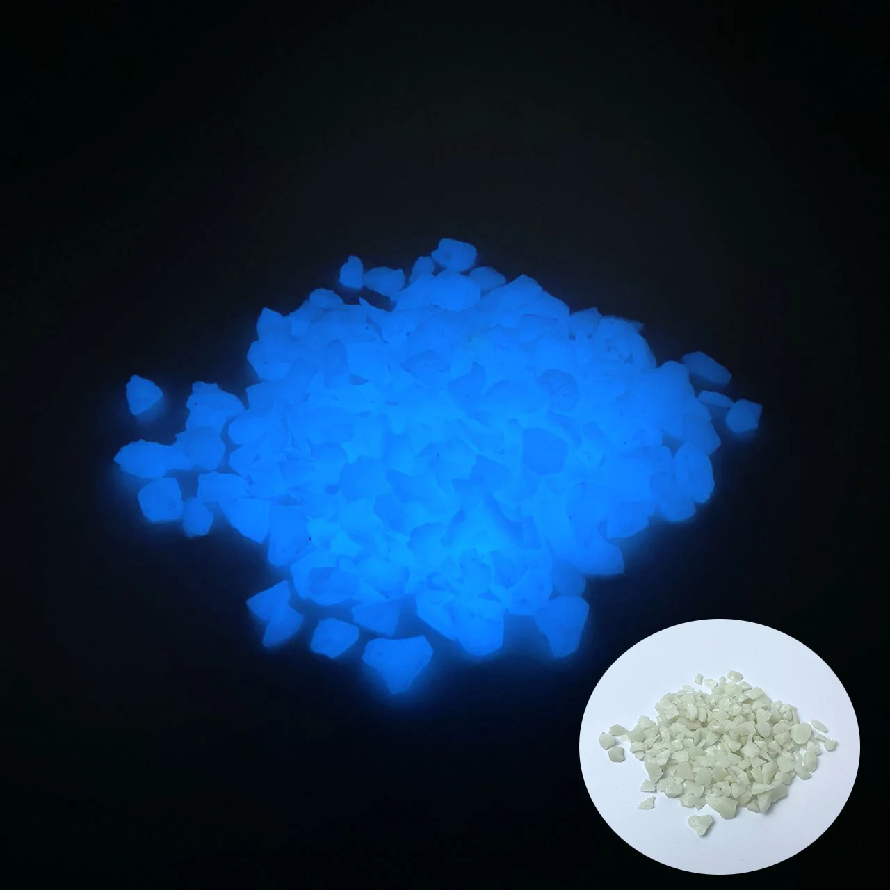 Wholesale Luminous Glowing Stone With High Brightness for Paving Garden with diverse size