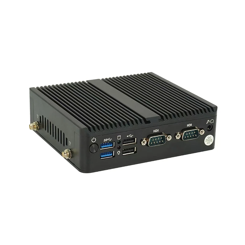 Intel 12th Gen Quad Core N100 Computer 8G DDR5 256G Nvme with Dual Lan Mini PC Linux Din Rail Vesa  2xRS485 COM Mini Host