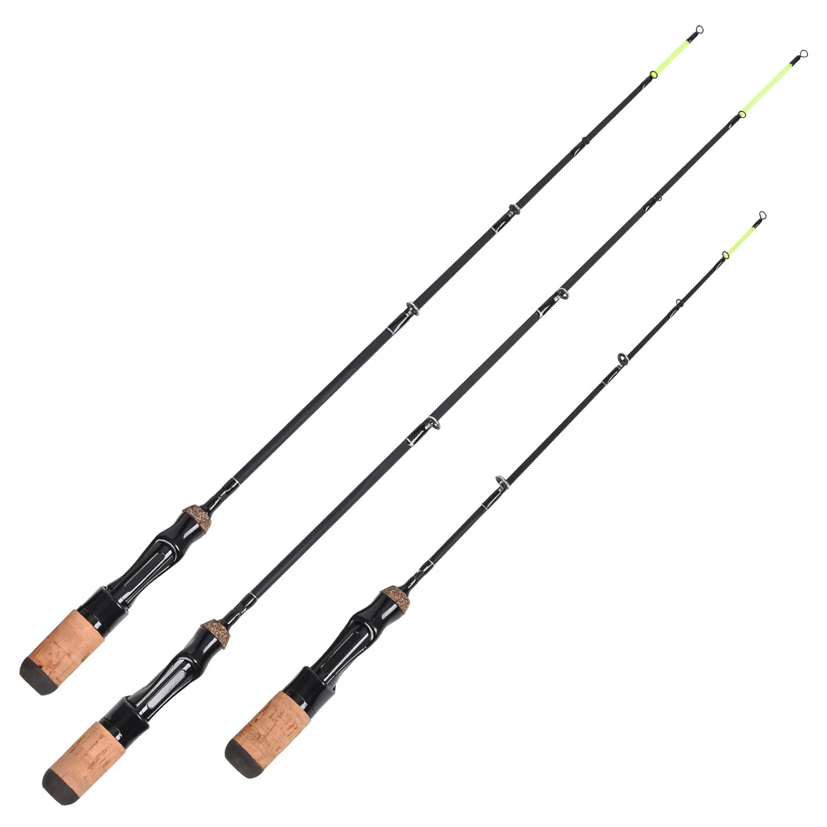 Jetshark Carbon 48cm 63.5cm 71cm EVA Handle  Ice Fishing Rod  Winter Fishing Rod