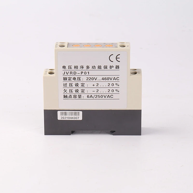 Three phases voltage monitoring relay adjustable rated voltage 220-460V over&under voltage protector