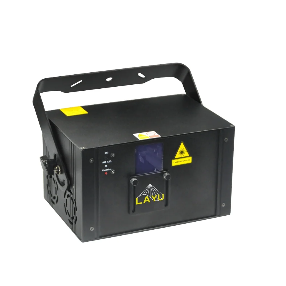 LAYU 1W pure 520nm green ILDA animation led par laser projector lights show system