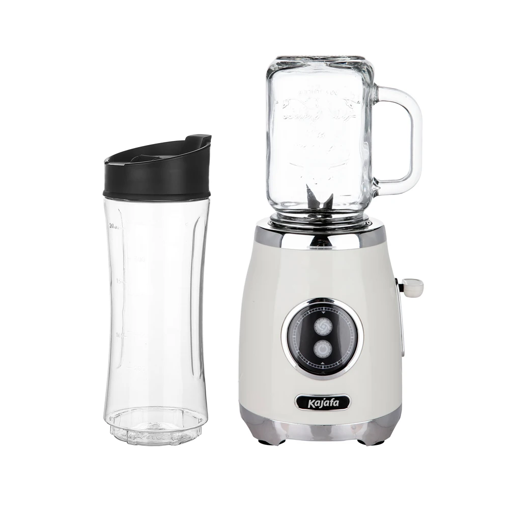 BL399B New Retro Style Mini  300W AC Motor Glass Mason Jar Household Blender