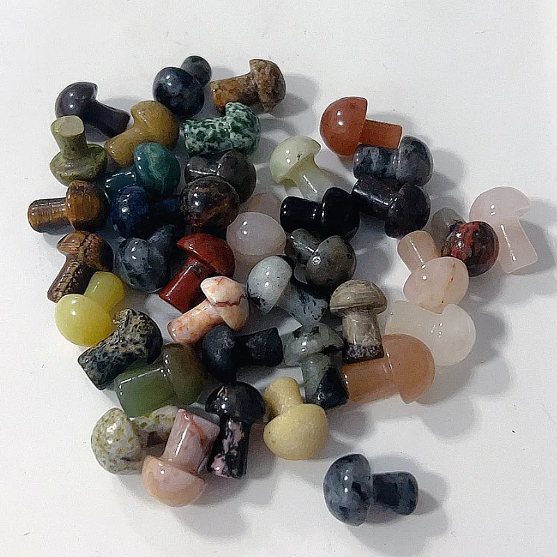 Natural Crystal Mushroom Mini Lovely Powder Crystal All Kinds Of Materials Mushroom