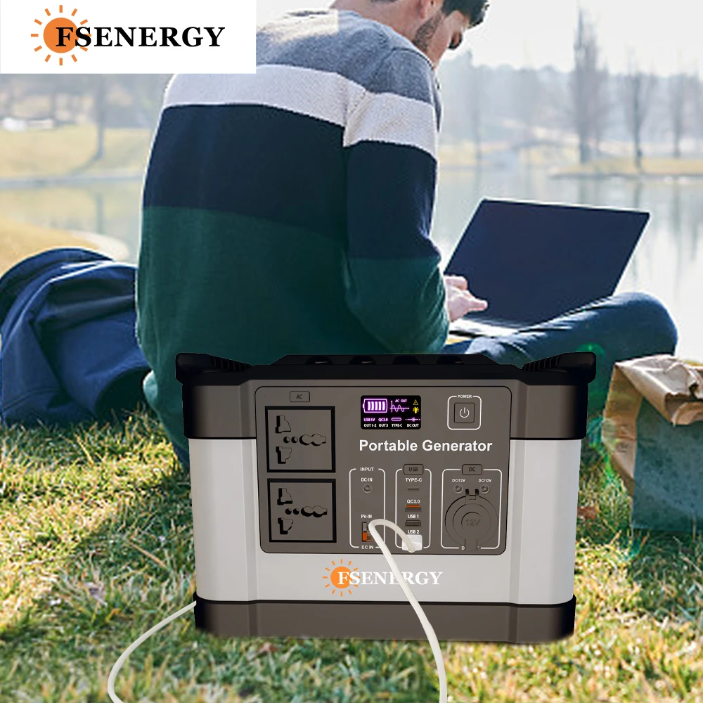 1000W portable power station Solar Mobile Lithium Battery Pack for Outdoor Emergency power supply for home