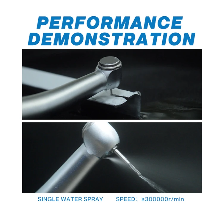 Dental Products Dental Handpiece Single Water Spray High Speed 2/4 Hole Push Button Air Turbine Handpiece Dental Surgery Handpie