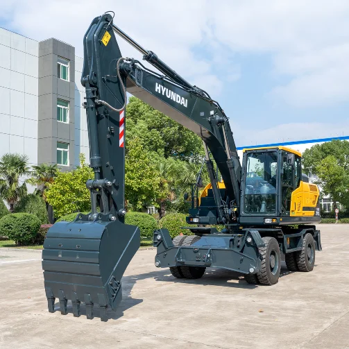 Original Korea Hyundai 210w Wheel Automatic Excavator 21 Ton Robex 210 Excavadora Price Hw210 in stock