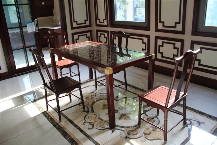 High Quality Hotel Modern Dining Table And Chairs Aluminum Furniture Dining Set