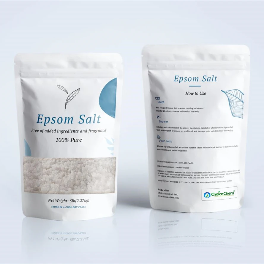 Wholesale Epsom Salt for bath with different fragrance and printed package