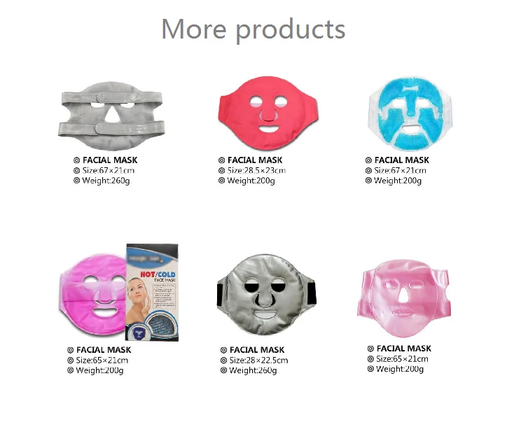Skin Care reusable plush purple sleep  Hot Cold Gel Compress ice beads Face Mask