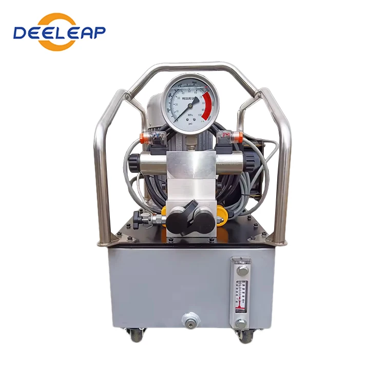 High Quality 700bar Electric Hydraulic PED206ER Pump Double Acting Two Oil Circuit with Wired Remote Control Hydraulics Pumps