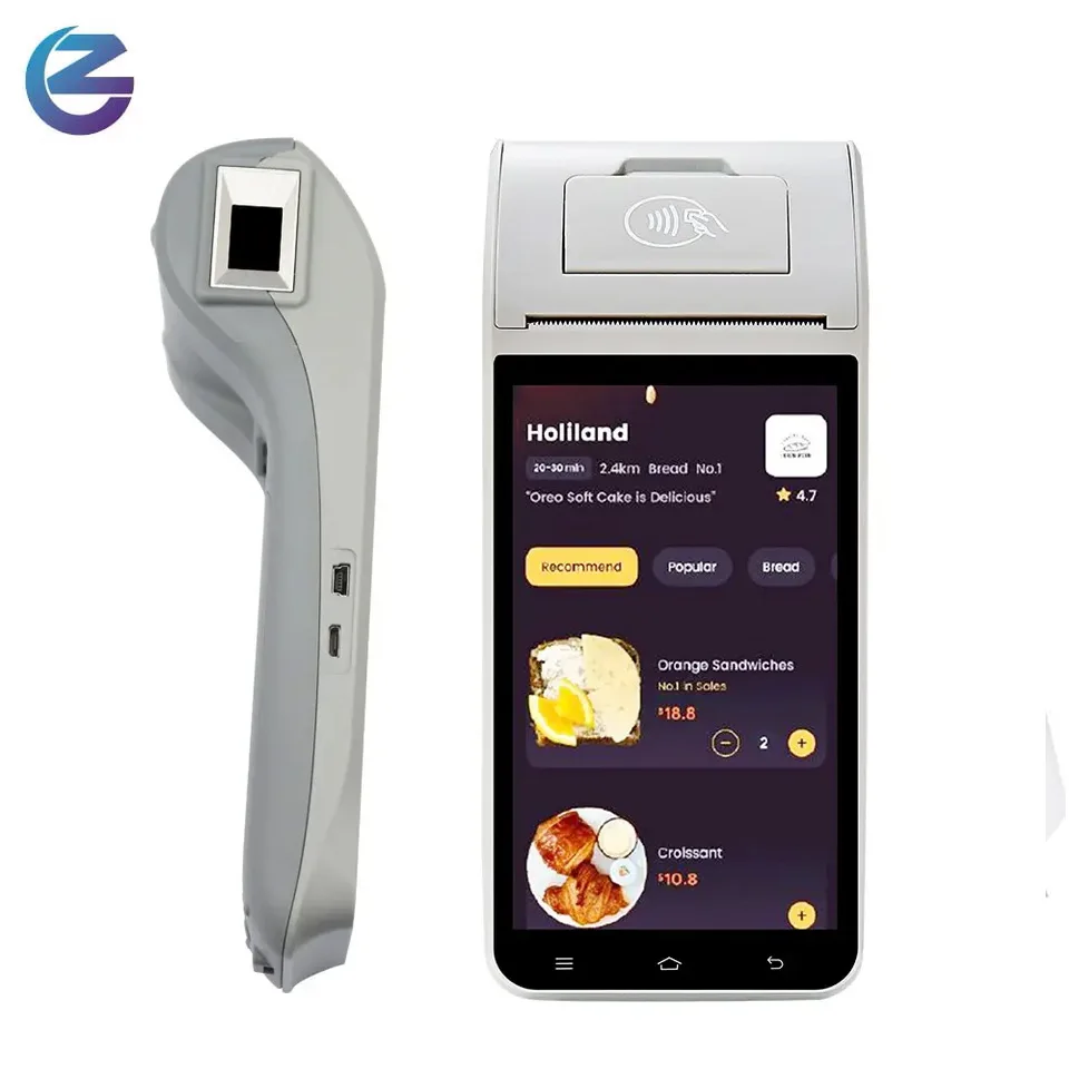 Новейшая Мобильная система кассового аппарата Z91 POS Android 11 OS умный ручной POS-терминал с сканером QR-кода