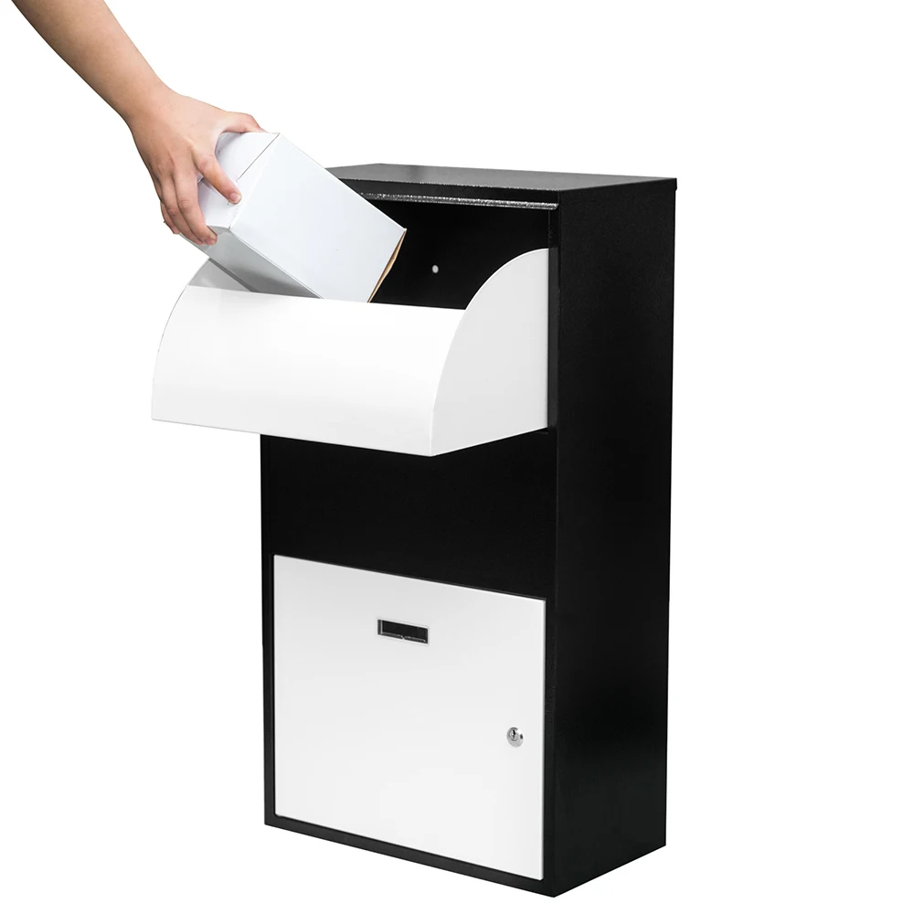 galvanized steel parcel delivery drop box waterproof storage box smart drop off pick up parcel box