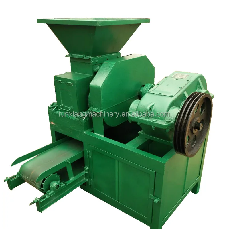 Small coal charcoal making forming swdust anthracite aluminum ash ball briquette press wood biochar torrefaction machine line