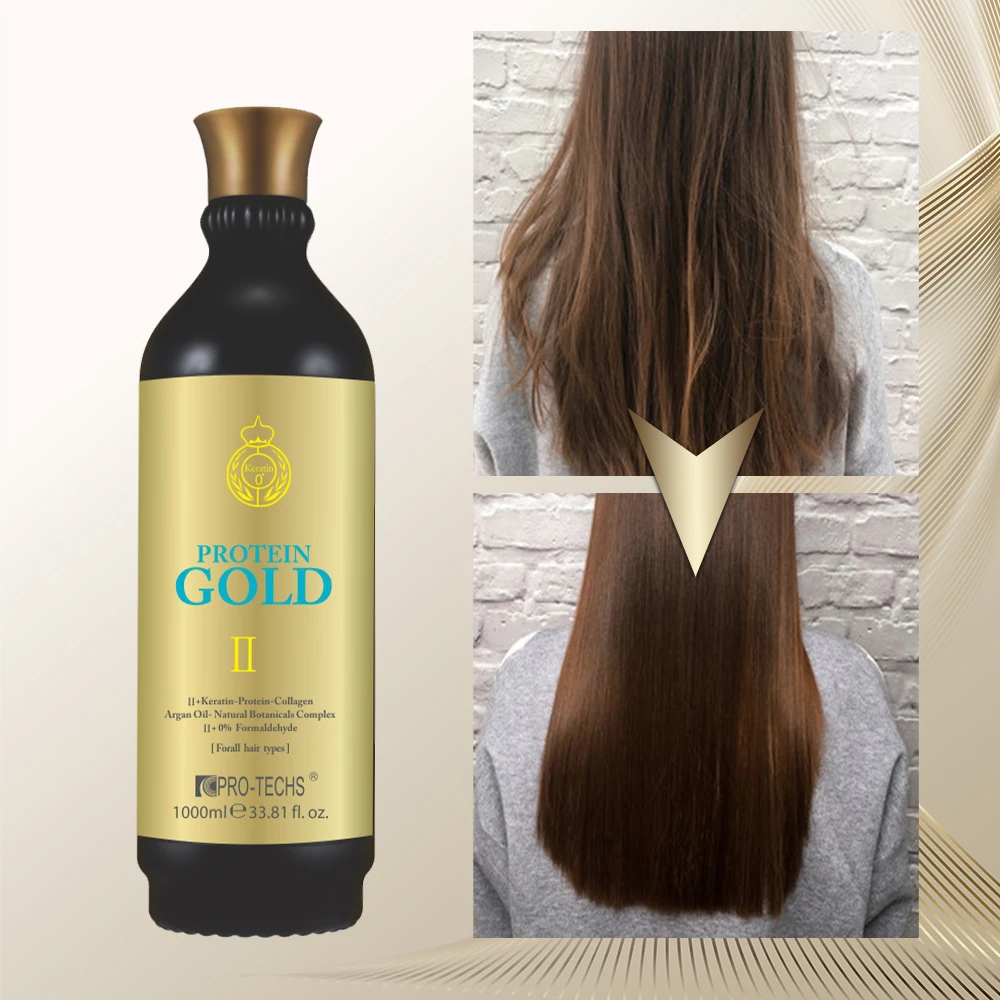 Professional Salon Use Collagen Argan Oil Formaldehyde Free Protein GOLD Keratin Treatment Cream