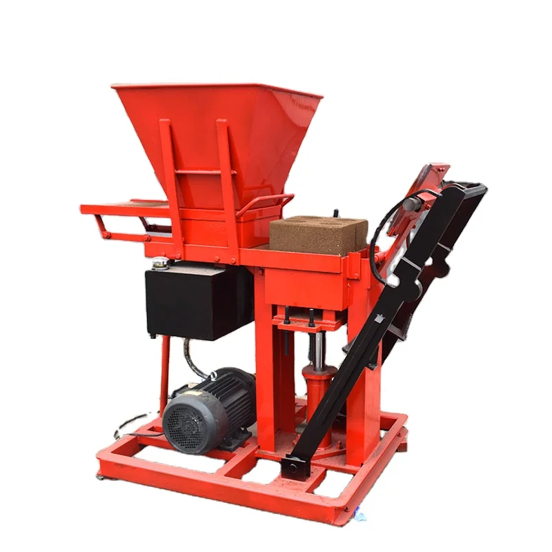 ZEYU Factory Manufacture ZY2-25 Interlocking Brick Machine Easy To Operate Diesel Mini Clay Block Forming Machine