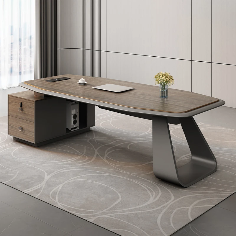 Высококачественный роскошный деревянный офисный стол для