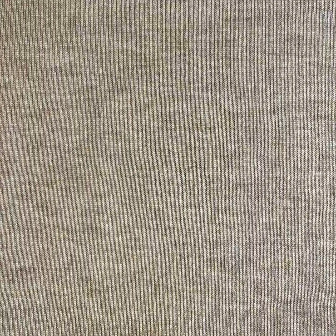 Good quality single hacci fabric 38%Rayon 33%Acrylic 24%Polyester 5%Wool yarn dyed   knitting fabric