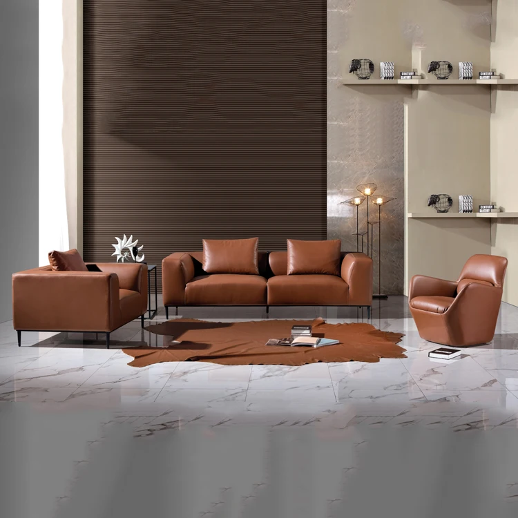 Секционный кожаный чехол для дивана в современном