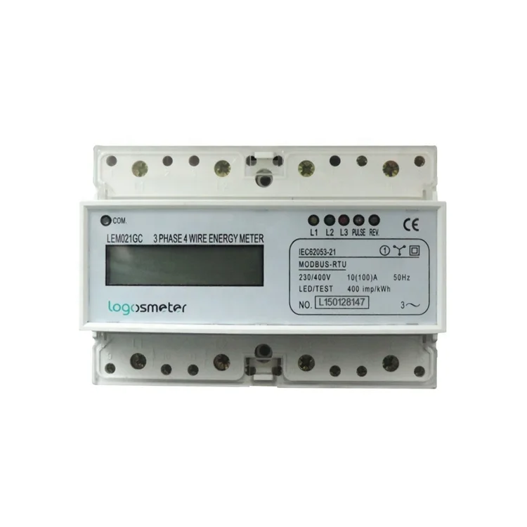 Din-рейка трехфазный RS485 Modbus измеритель мощности