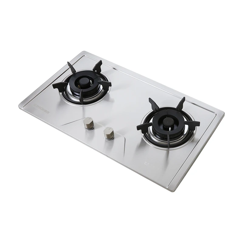 Household stainless steel built-in cooker stove with safety device gas hob burner