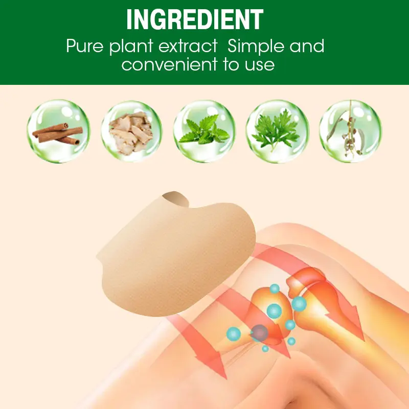 Elastic Chinese natural herbs for effective health care Elastic wormwood for rheumatoid arthritis knee patch