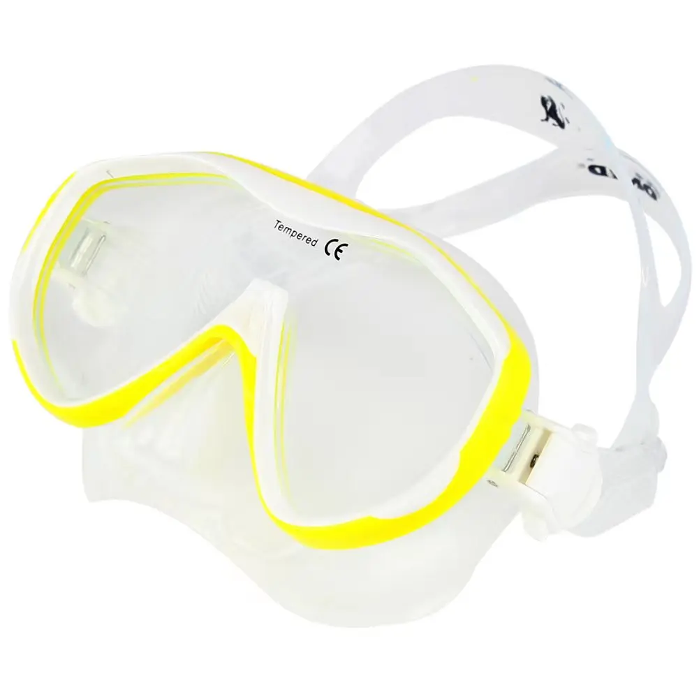 Best  Selling Professional PC+TPR Silicone Freediving Polycarbonate Scuba Diving Equipment Breathing Mask